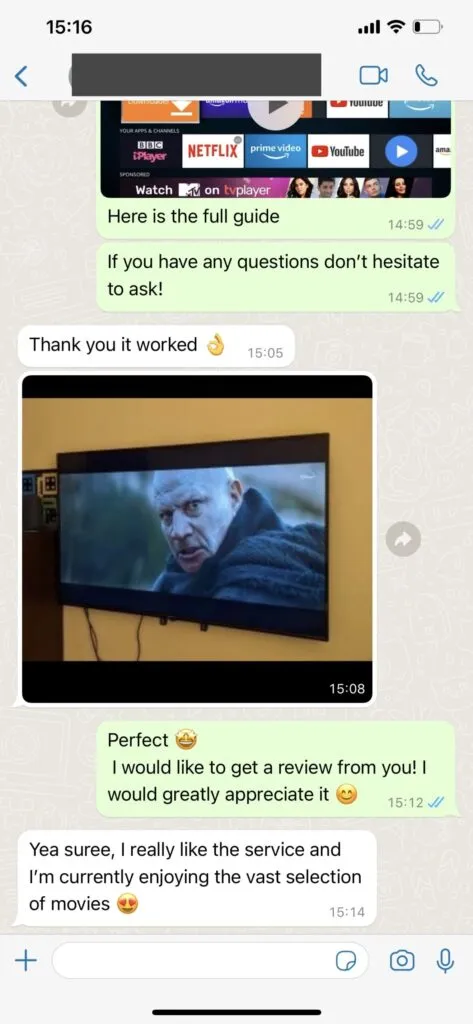 Klantactivatie WhatsApp - Schermopname 1